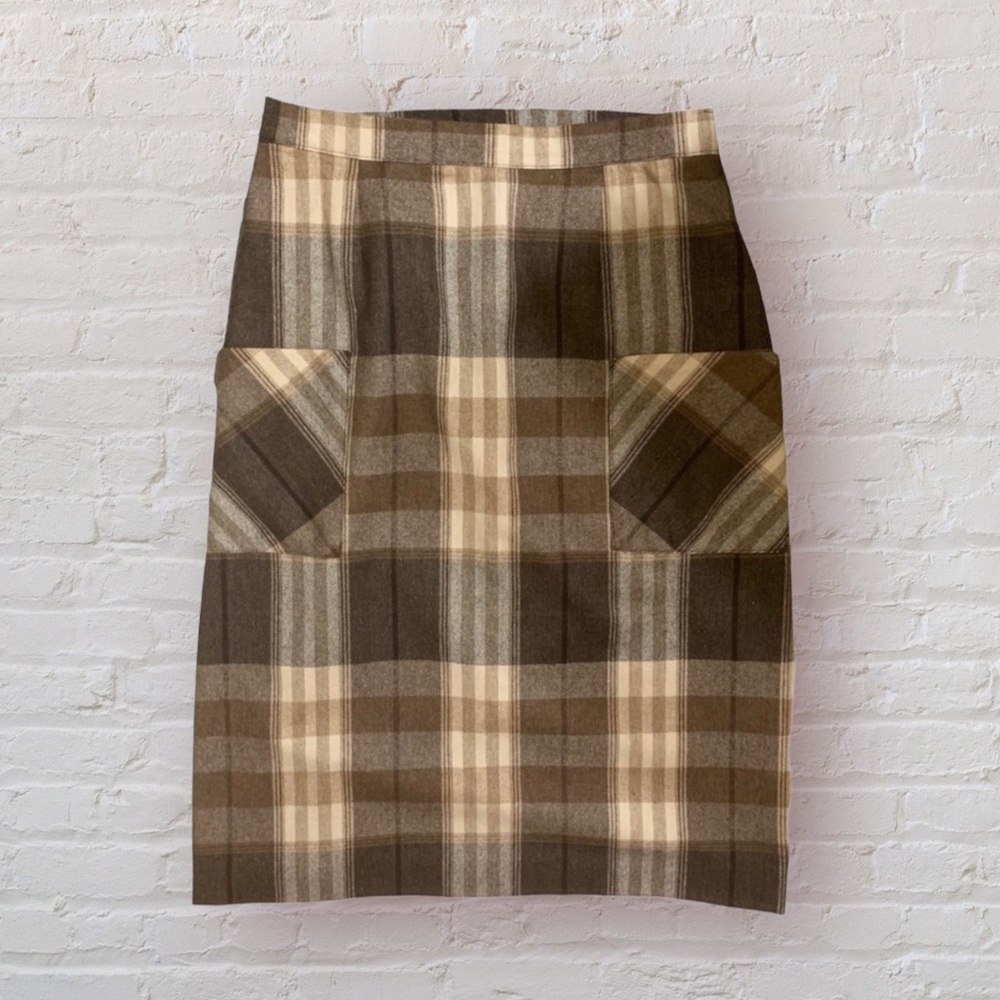Vintage PARIS STAR Wool Pocket Skirt